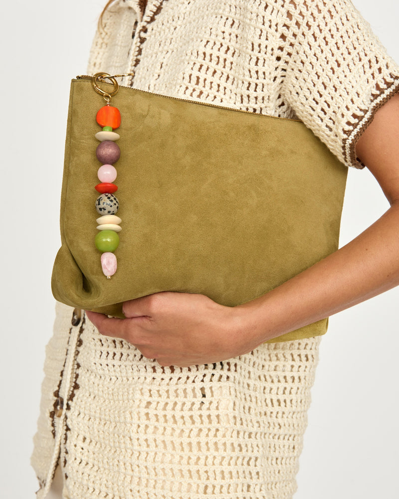 Abeni Suede Clutch