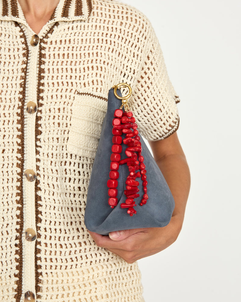 Kora Suede Clutch