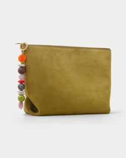 Abeni Suede Clutch