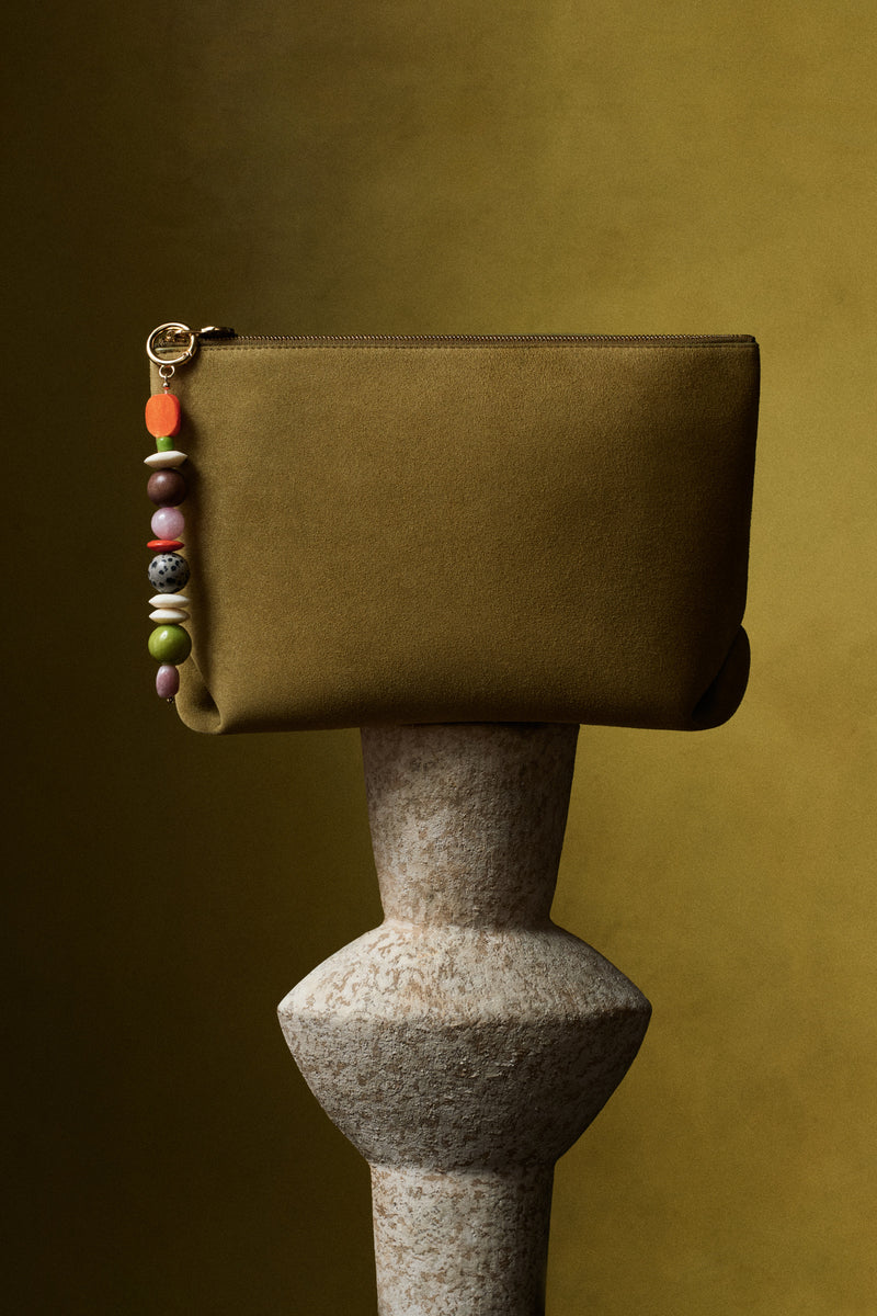 Abeni Suede Clutch