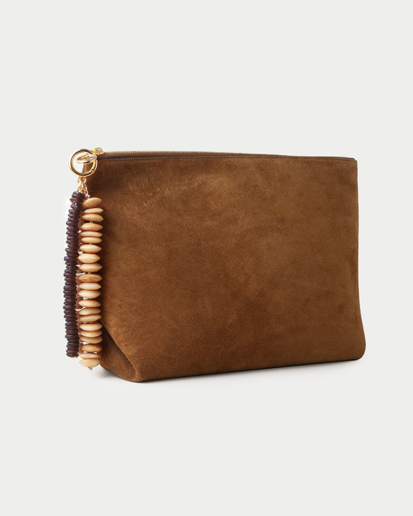 Mila Suede Clutch